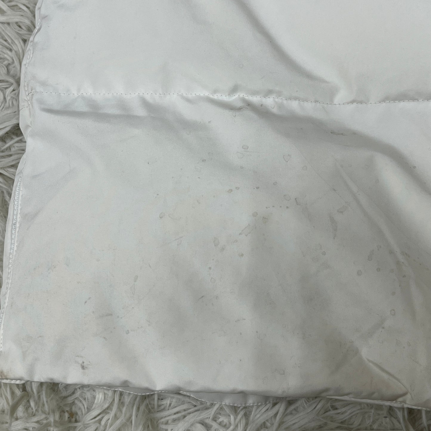 THE NORTH FACE（ザ・ノース・フェイス）WHITE LABEL ロングダウンコート メンズ M（95）ホワイト／ブラック 撥水 中綿コート #77