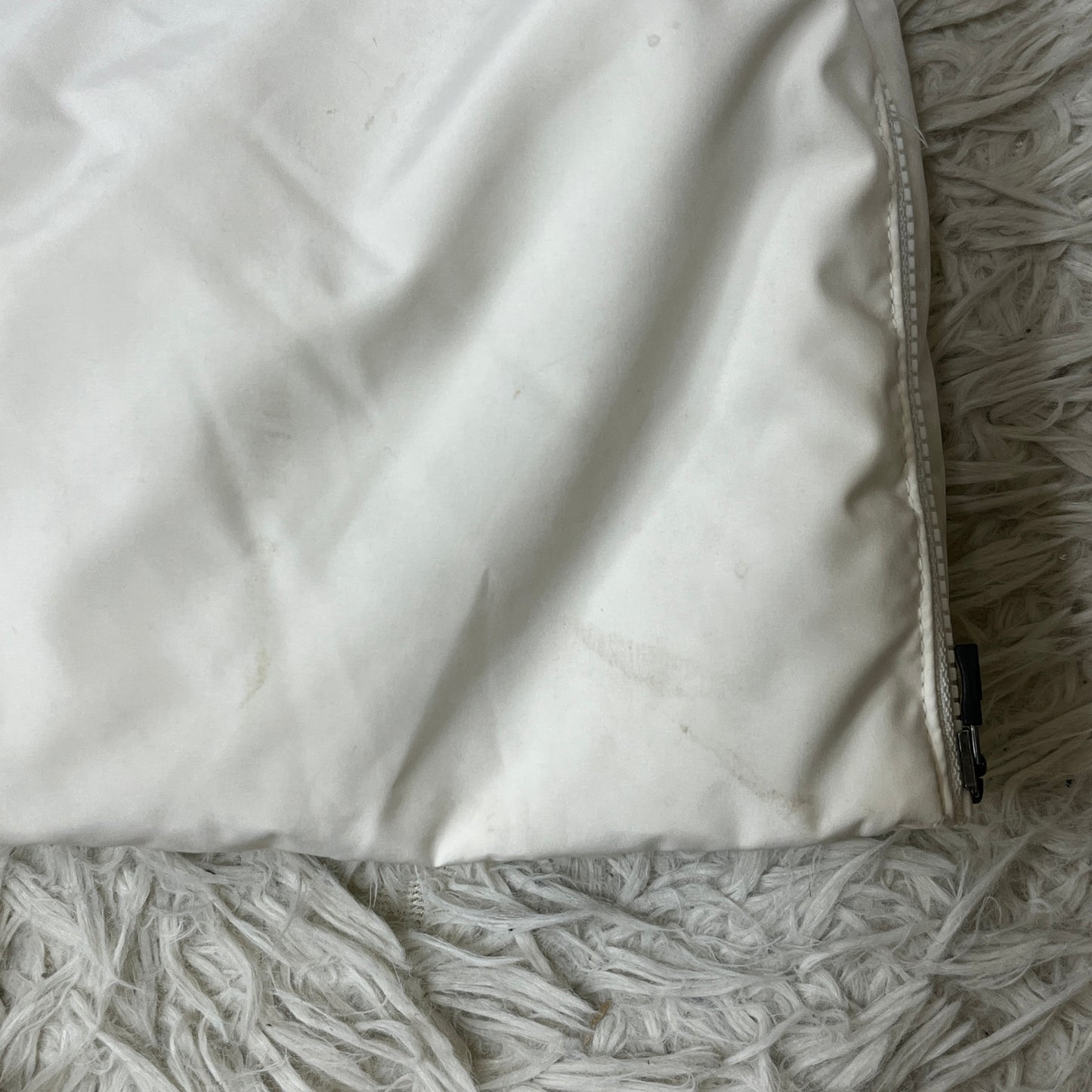 THE NORTH FACE（ザ・ノース・フェイス）WHITE LABEL ロングダウンコート メンズ M（95）ホワイト／ブラック 撥水 中綿コート #77