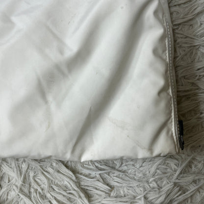 THE NORTH FACE（ザ・ノース・フェイス）WHITE LABEL ロングダウンコート メンズ M（95）ホワイト／ブラック 撥水 中綿コート #77