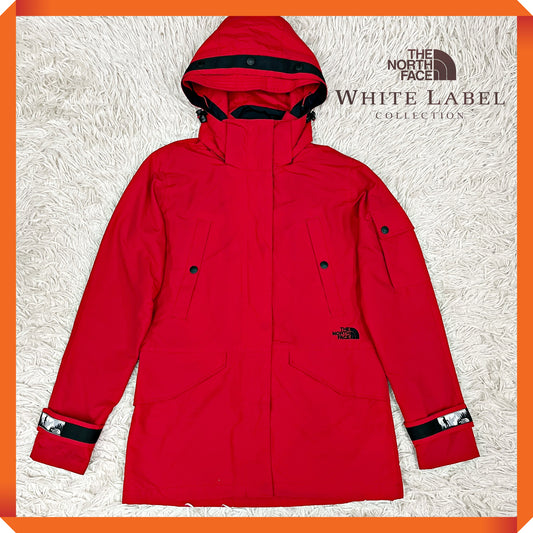 THE NORTH FACE WHITE LABEL マウンテンパーカー レッド レディース 80(S) フード取り外し可 ノースフェイス ホワイトレーベル #79