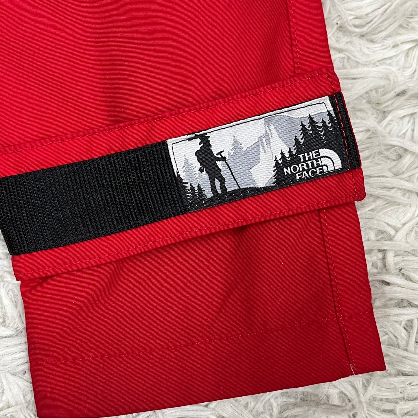 THE NORTH FACE WHITE LABEL マウンテンパーカー レッド レディース 80(S) フード取り外し可 ノースフェイス ホワイトレーベル #79