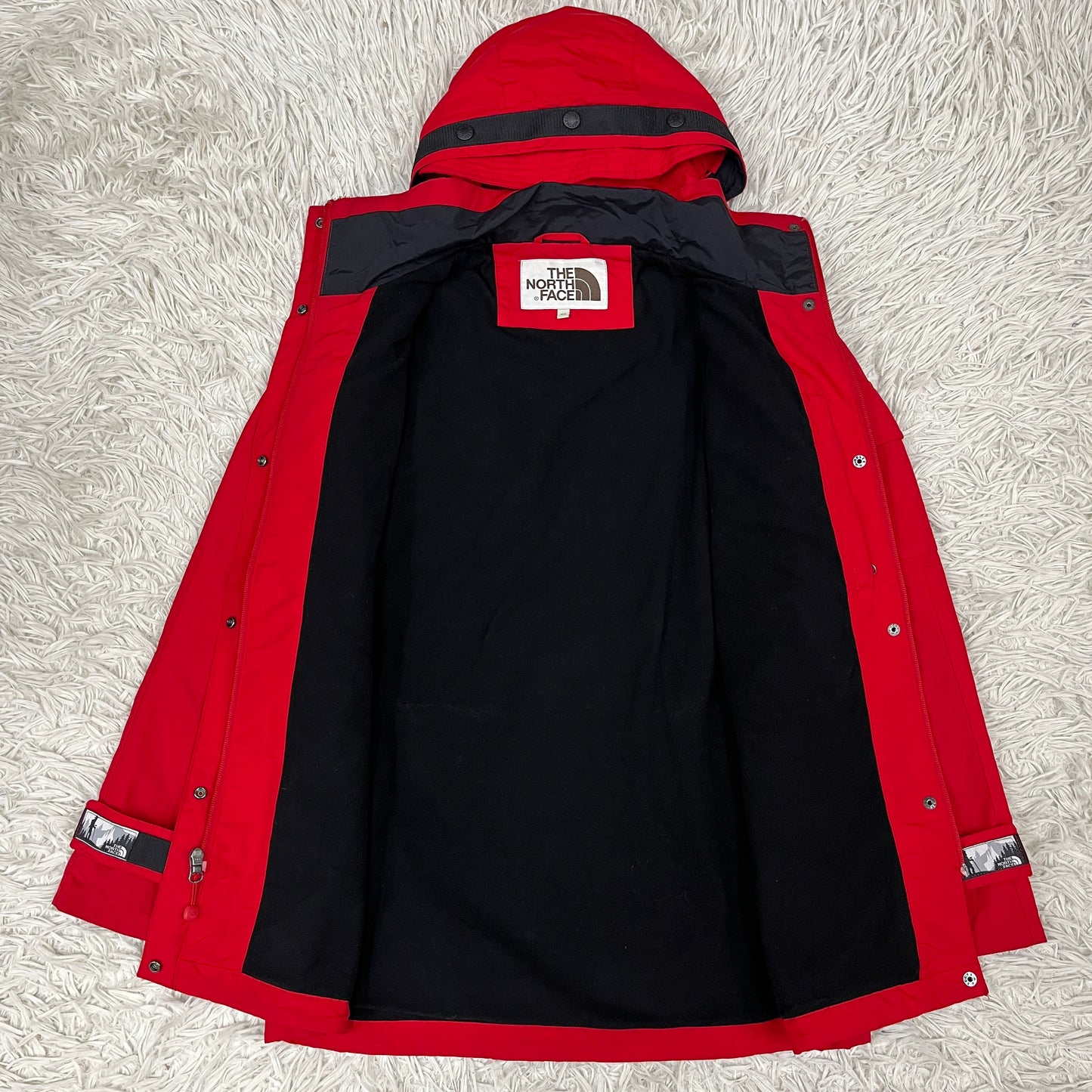 THE NORTH FACE WHITE LABEL マウンテンパーカー レッド レディース 80(S) フード取り外し可 ノースフェイス ホワイトレーベル #79