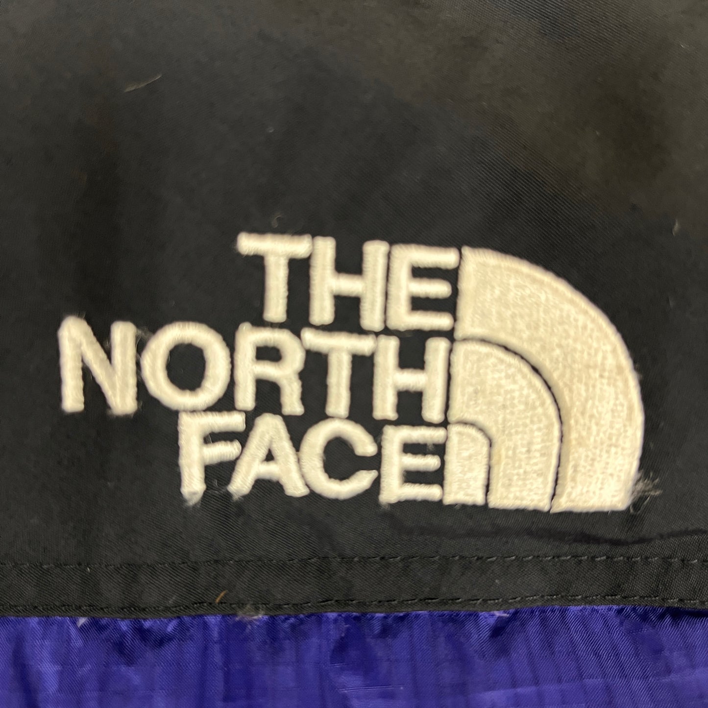 THE NORTH FACE SUMMIT SERIES ダウンジャケット 700フィル ブルー×ブラック メンズ 100(L) WINDSTOPPER ノースフェイス サミットシリーズ #80