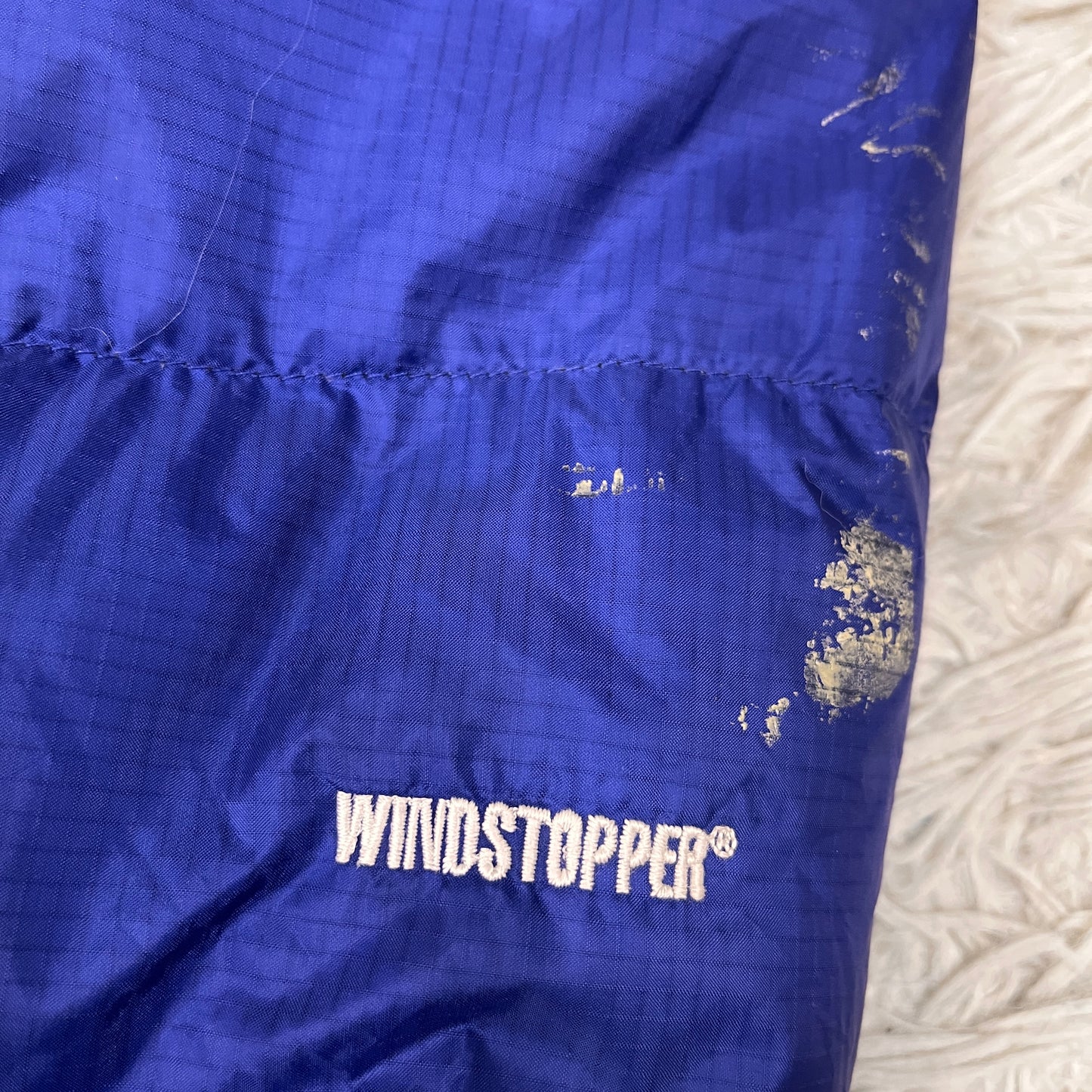 THE NORTH FACE SUMMIT SERIES ダウンジャケット 700フィル ブルー×ブラック メンズ 100(L) WINDSTOPPER ノースフェイス サミットシリーズ #80