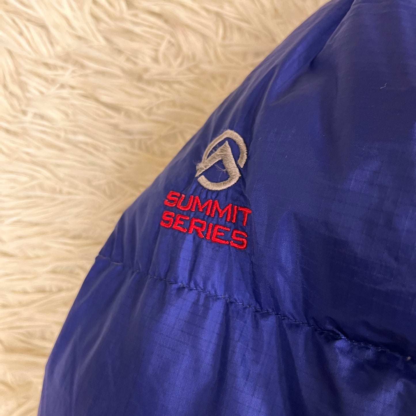 THE NORTH FACE SUMMIT SERIES ダウンジャケット 700フィル ブルー×ブラック メンズ 100(L) WINDSTOPPER ノースフェイス サミットシリーズ #80