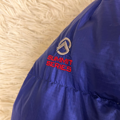 THE NORTH FACE SUMMIT SERIES ダウンジャケット 700フィル ブルー×ブラック メンズ 100(L) WINDSTOPPER ノースフェイス サミットシリーズ #80