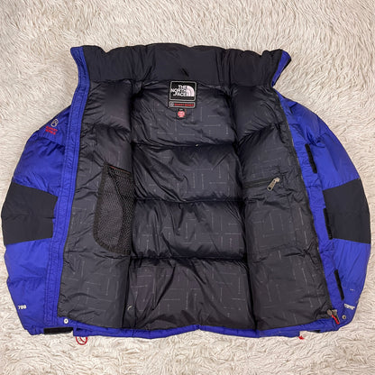 THE NORTH FACE SUMMIT SERIES ダウンジャケット 700フィル ブルー×ブラック メンズ 100(L) WINDSTOPPER ノースフェイス サミットシリーズ #80