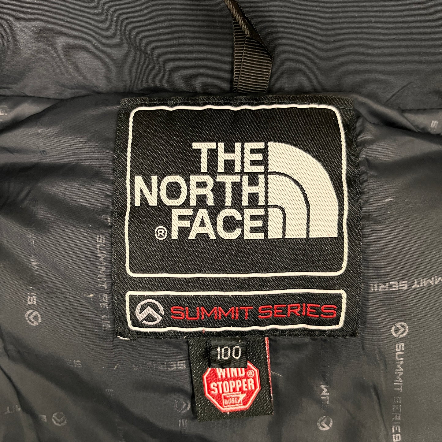 THE NORTH FACE SUMMIT SERIES ダウンジャケット 700フィル ブルー×ブラック メンズ 100(L) WINDSTOPPER ノースフェイス サミットシリーズ #80