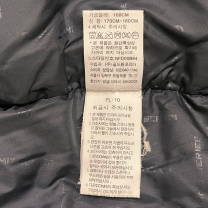 THE NORTH FACE SUMMIT SERIES ダウンジャケット 700フィル ブルー×ブラック メンズ 100(L) WINDSTOPPER ノースフェイス サミットシリーズ #80