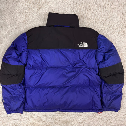 THE NORTH FACE SUMMIT SERIES ダウンジャケット 700フィル ブルー×ブラック メンズ 100(L) WINDSTOPPER ノースフェイス サミットシリーズ #80