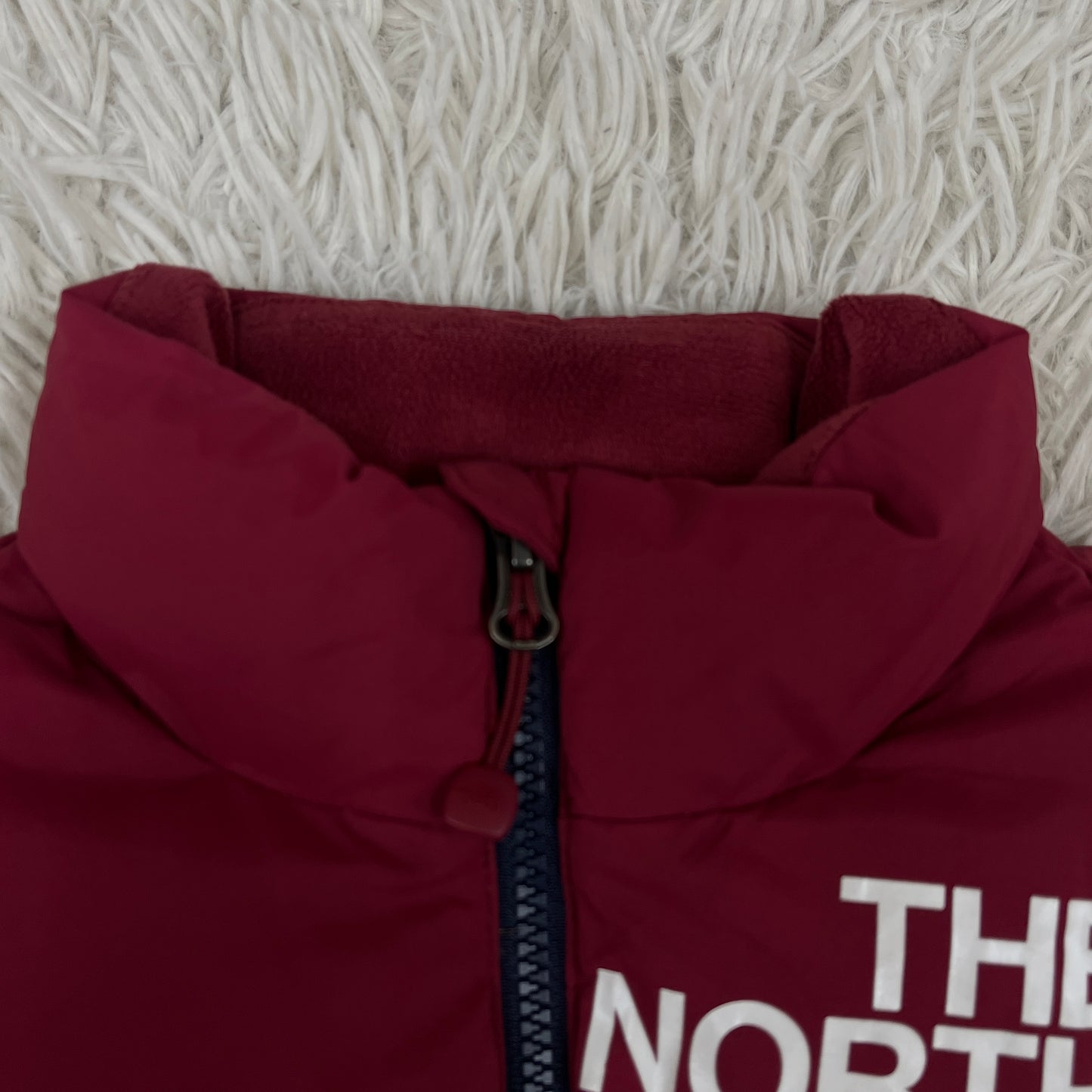 THE NORTH FACE ダウンジャケット DRYVENT キッズ120 ネイビー×レッド×ホワイト トリコロール ノースフェイス #81