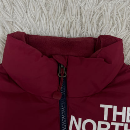 THE NORTH FACE ダウンジャケット DRYVENT キッズ120 ネイビー×レッド×ホワイト トリコロール ノースフェイス #81