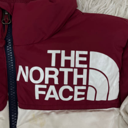 THE NORTH FACE ダウンジャケット DRYVENT キッズ120 ネイビー×レッド×ホワイト トリコロール ノースフェイス #81