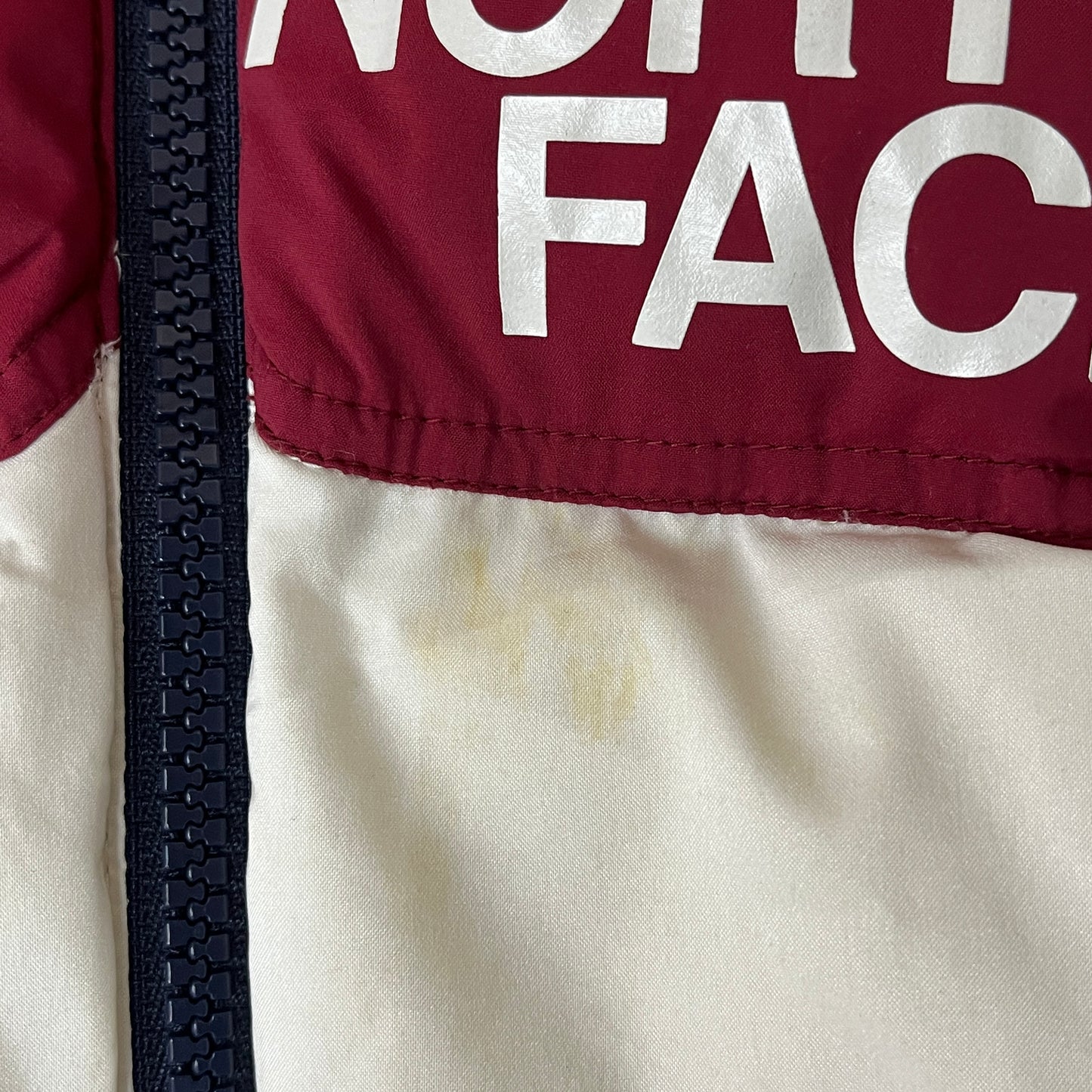 THE NORTH FACE ダウンジャケット DRYVENT キッズ120 ネイビー×レッド×ホワイト トリコロール ノースフェイス #81