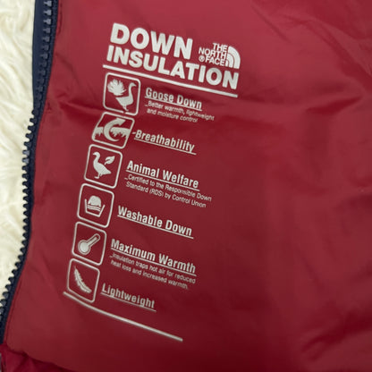 THE NORTH FACE ダウンジャケット DRYVENT キッズ120 ネイビー×レッド×ホワイト トリコロール ノースフェイス #81