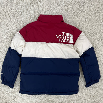 THE NORTH FACE ダウンジャケット DRYVENT キッズ120 ネイビー×レッド×ホワイト トリコロール ノースフェイス #81
