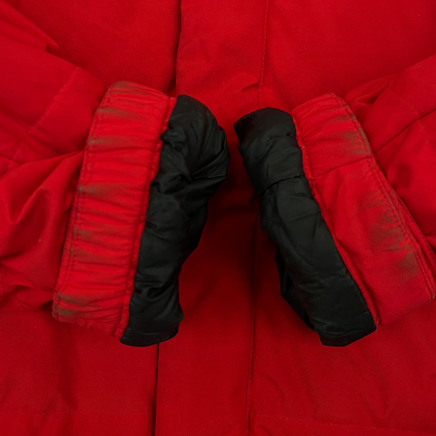 THE NORTH FACE キッズ160 2WAYロングダウンジャケット DRYVENT搭載 レッド ファー着脱可 韓国限定