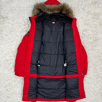 THE NORTH FACE キッズ160 2WAYロングダウンジャケット DRYVENT搭載 レッド ファー着脱可 韓国限定