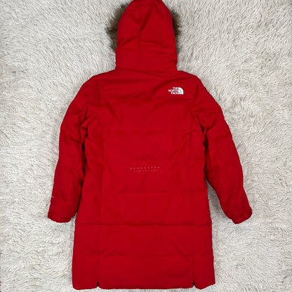THE NORTH FACE キッズ160 2WAYロングダウンジャケット DRYVENT搭載 レッド ファー着脱可 韓国限定