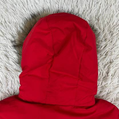 THE NORTH FACE キッズ160 2WAYロングダウンジャケット DRYVENT搭載 レッド ファー着脱可 韓国限定