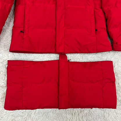 THE NORTH FACE キッズ160 2WAYロングダウンジャケット DRYVENT搭載 レッド ファー着脱可 韓国限定