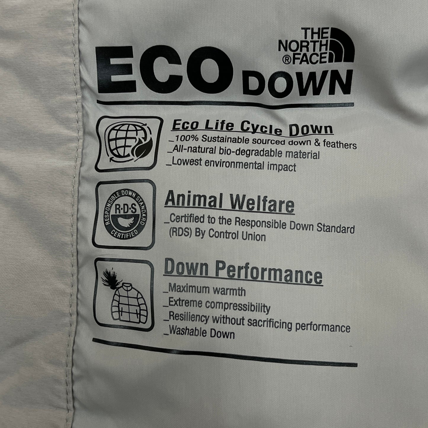 THE NORTH FACE White Label エコダウンジャケット メンズ95(M) グレー RDS認証 ECO DOWN #84
