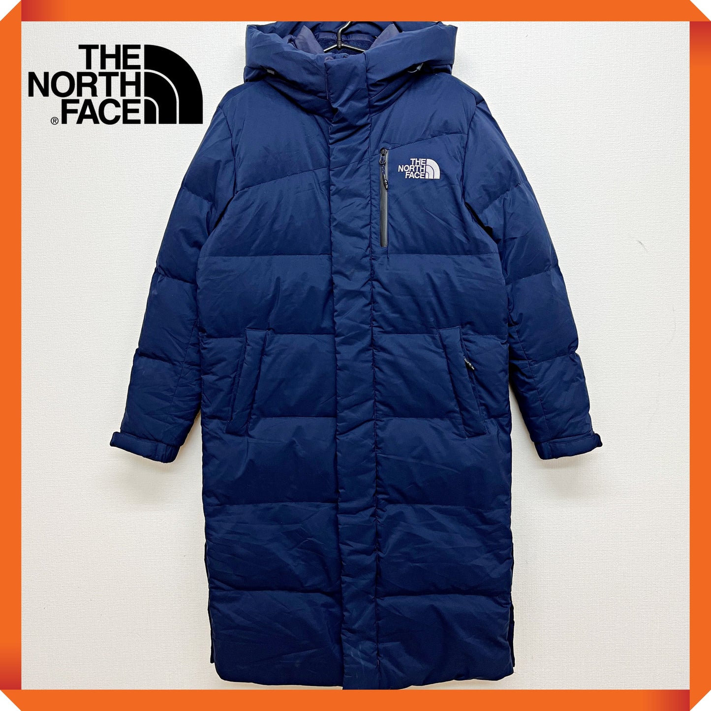 THE NORTH FACE ロングダウンコート メンズ S(90) ネイビー 洗濯可能ダウン 軽量＆高保温 Mountain Athletics #85