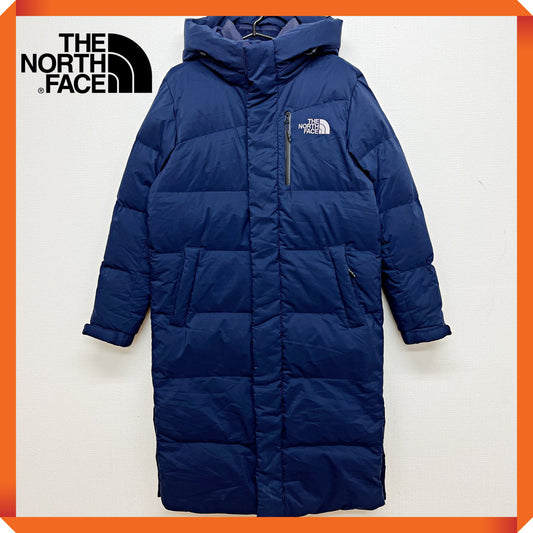 THE NORTH FACE ロングダウンコート メンズ S(90) ネイビー 洗濯可能ダウン 軽量＆高保温 Mountain Athletics #85