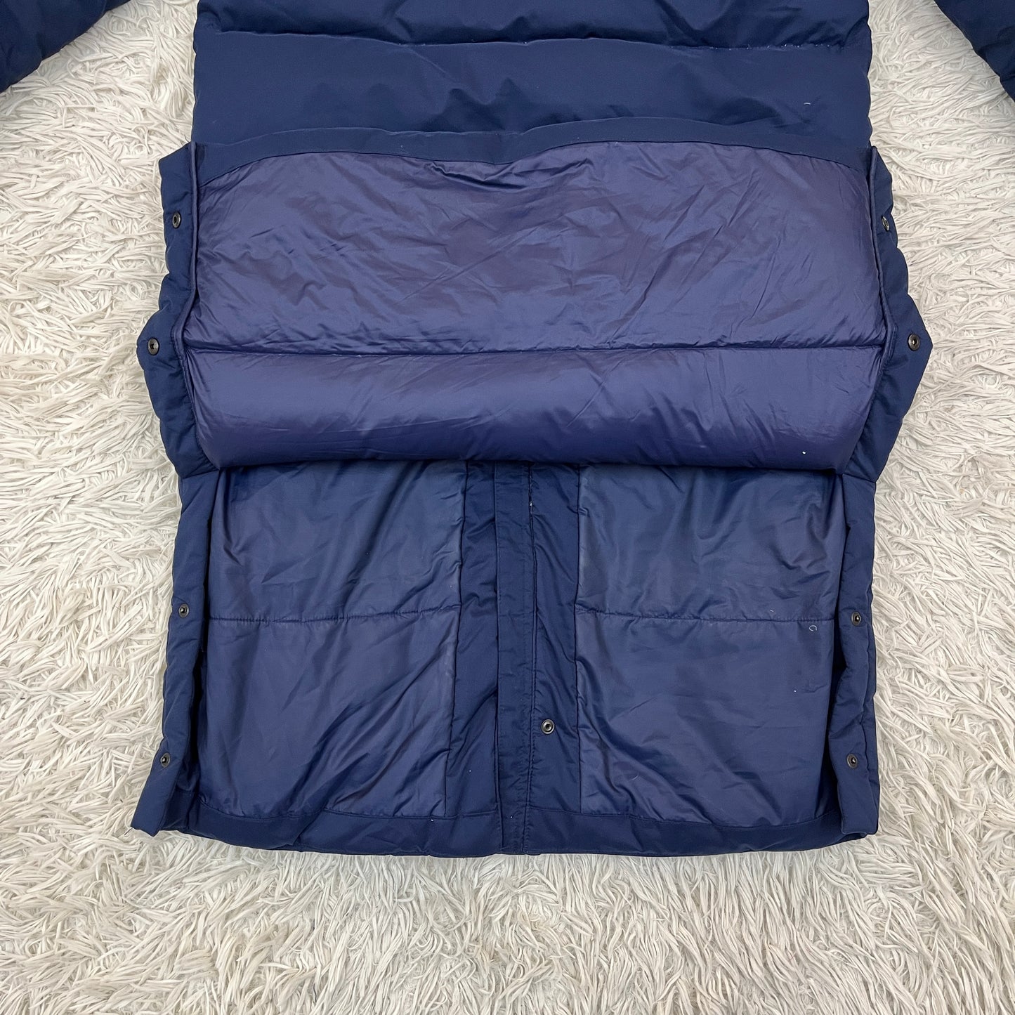 THE NORTH FACE ロングダウンコート メンズ S(90) ネイビー 洗濯可能ダウン 軽量＆高保温 Mountain Athletics #85