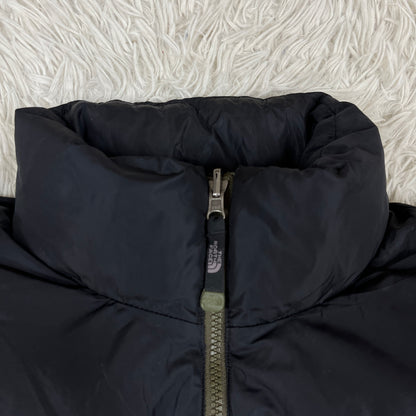 THE NORTH FACE ヌプシジャケット 700フィル ダウン メンズ Mサイズ（95）カーキ×ブラック #89