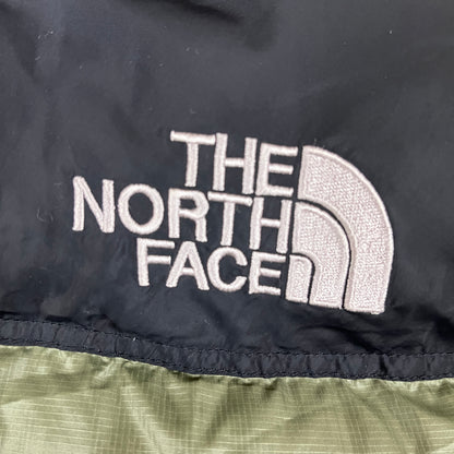 THE NORTH FACE ヌプシジャケット 700フィル ダウン メンズ Mサイズ（95）カーキ×ブラック #89