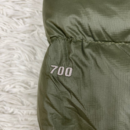 THE NORTH FACE ヌプシジャケット 700フィル ダウン メンズ Mサイズ（95）カーキ×ブラック #89