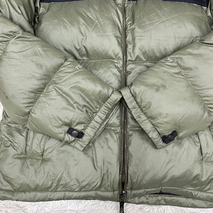 THE NORTH FACE ヌプシジャケット 700フィル ダウン メンズ Mサイズ（95）カーキ×ブラック #89