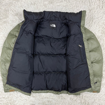 THE NORTH FACE ヌプシジャケット 700フィル ダウン メンズ Mサイズ（95）カーキ×ブラック #89