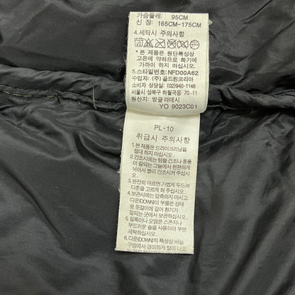 THE NORTH FACE ヌプシジャケット 700フィル ダウン メンズ Mサイズ（95）カーキ×ブラック #89