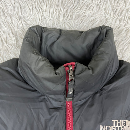 THE NORTH FACE ノースフェイス 700フィル ダウンジャケット Sサイズ（90） レッド×ブラック メンズ #90