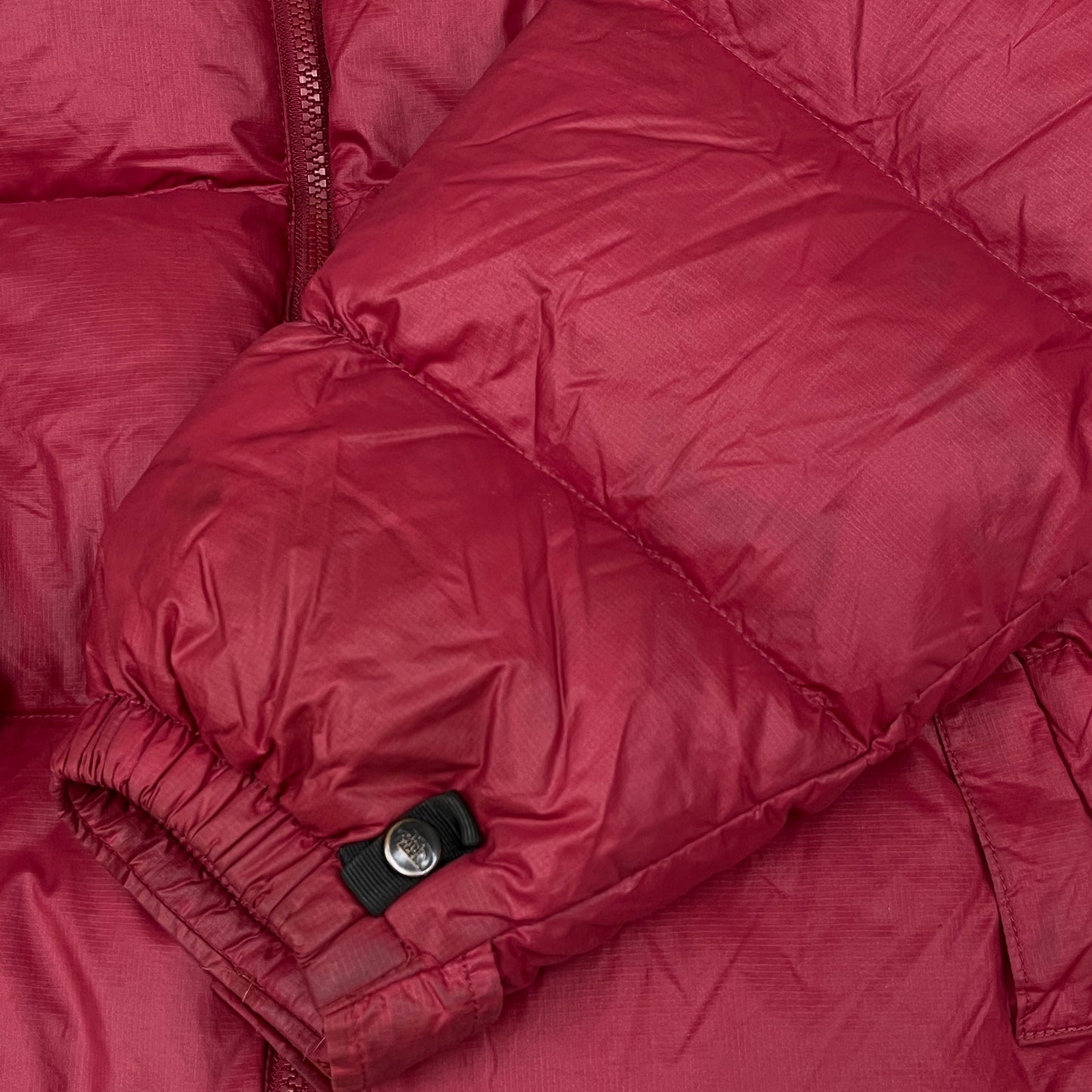 THE NORTH FACE ノースフェイス 700フィル ダウンジャケット Sサイズ（90） レッド×ブラック メンズ #90