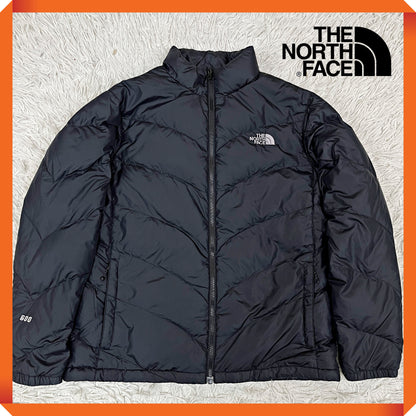 【美品・レディースXXL】THE NORTH FACE 600フィル ダウンジャケット ブラック 防寒 軽量 中綿 ノースフェイス #92