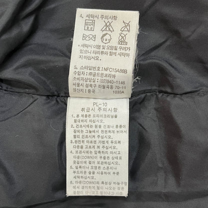 【美品・レディースXXL】THE NORTH FACE 600フィル ダウンジャケット ブラック 防寒 軽量 中綿 ノースフェイス #92
