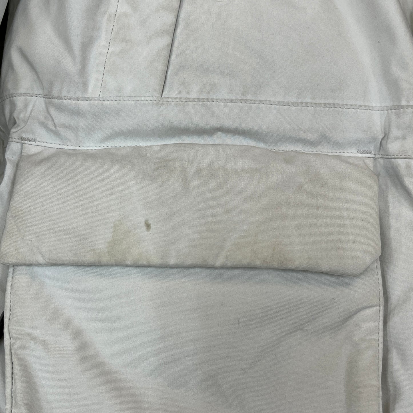 ノースフェイス THE NORTH FACE マクマード ダウンジャケット 160 キッズ ライトグレー×ブラック フード取外し可 DRYVENT #93