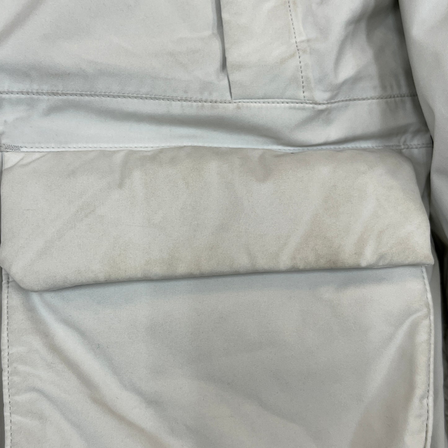 ノースフェイス THE NORTH FACE マクマード ダウンジャケット 160 キッズ ライトグレー×ブラック フード取外し可 DRYVENT #93