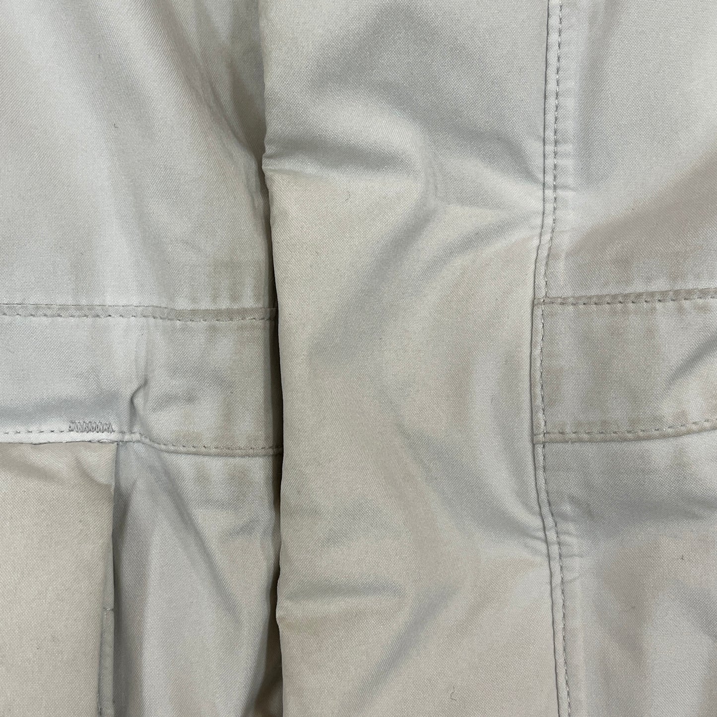 ノースフェイス THE NORTH FACE マクマード ダウンジャケット 160 キッズ ライトグレー×ブラック フード取外し可 DRYVENT #93