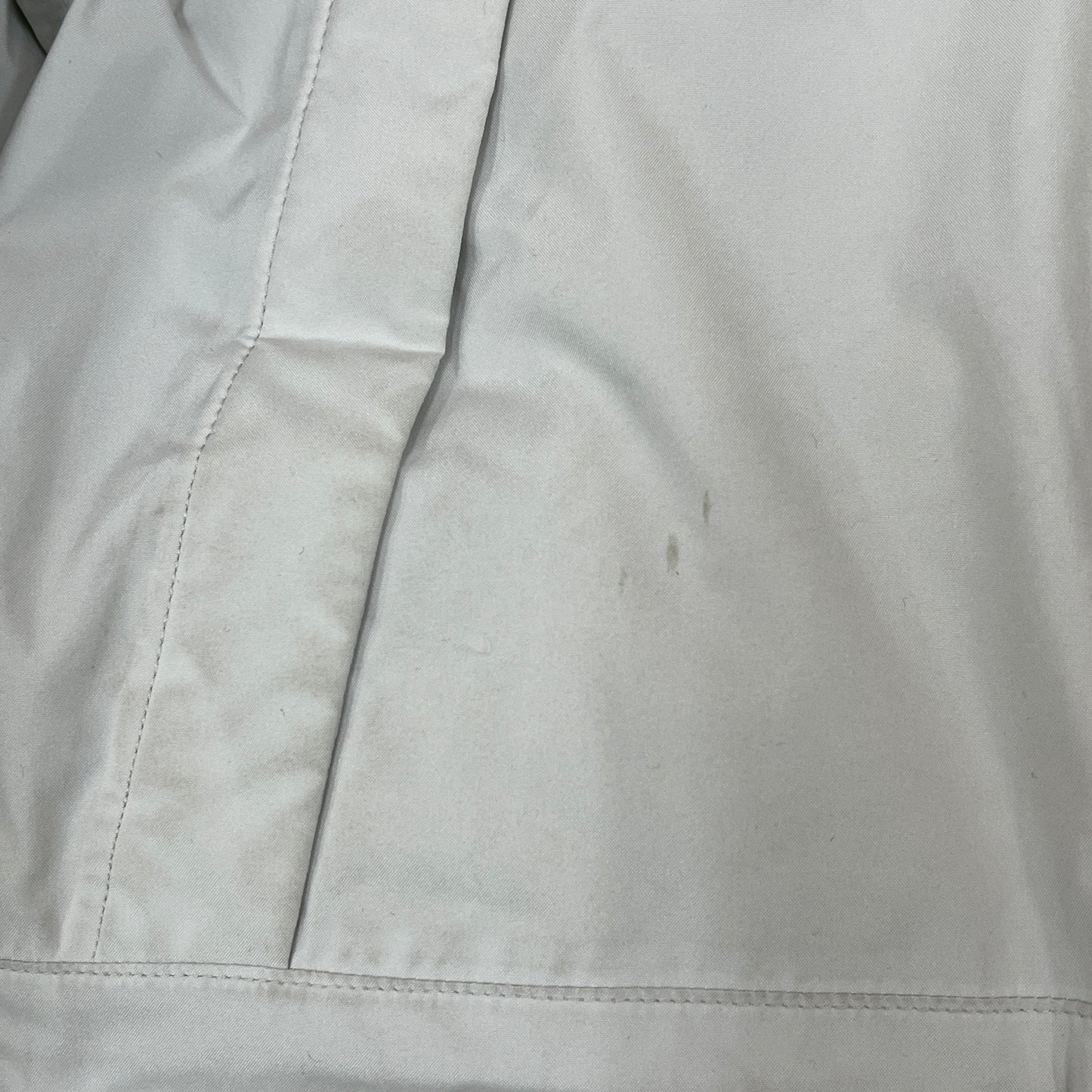 ノースフェイス THE NORTH FACE マクマード ダウンジャケット 160 キッズ ライトグレー×ブラック フード取外し可 DRYVENT #93