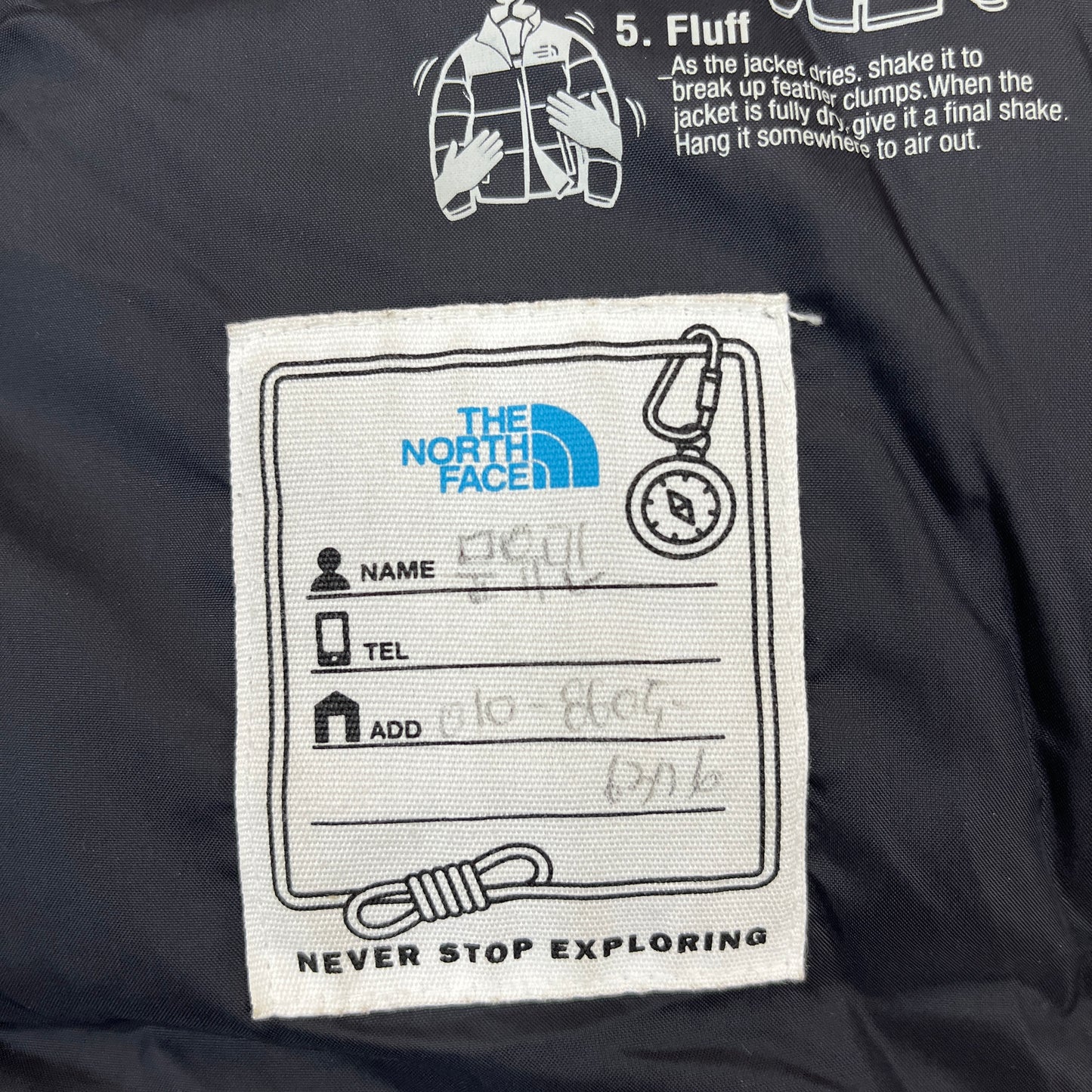 ノースフェイス THE NORTH FACE マクマード ダウンジャケット 160 キッズ ライトグレー×ブラック フード取外し可 DRYVENT #93