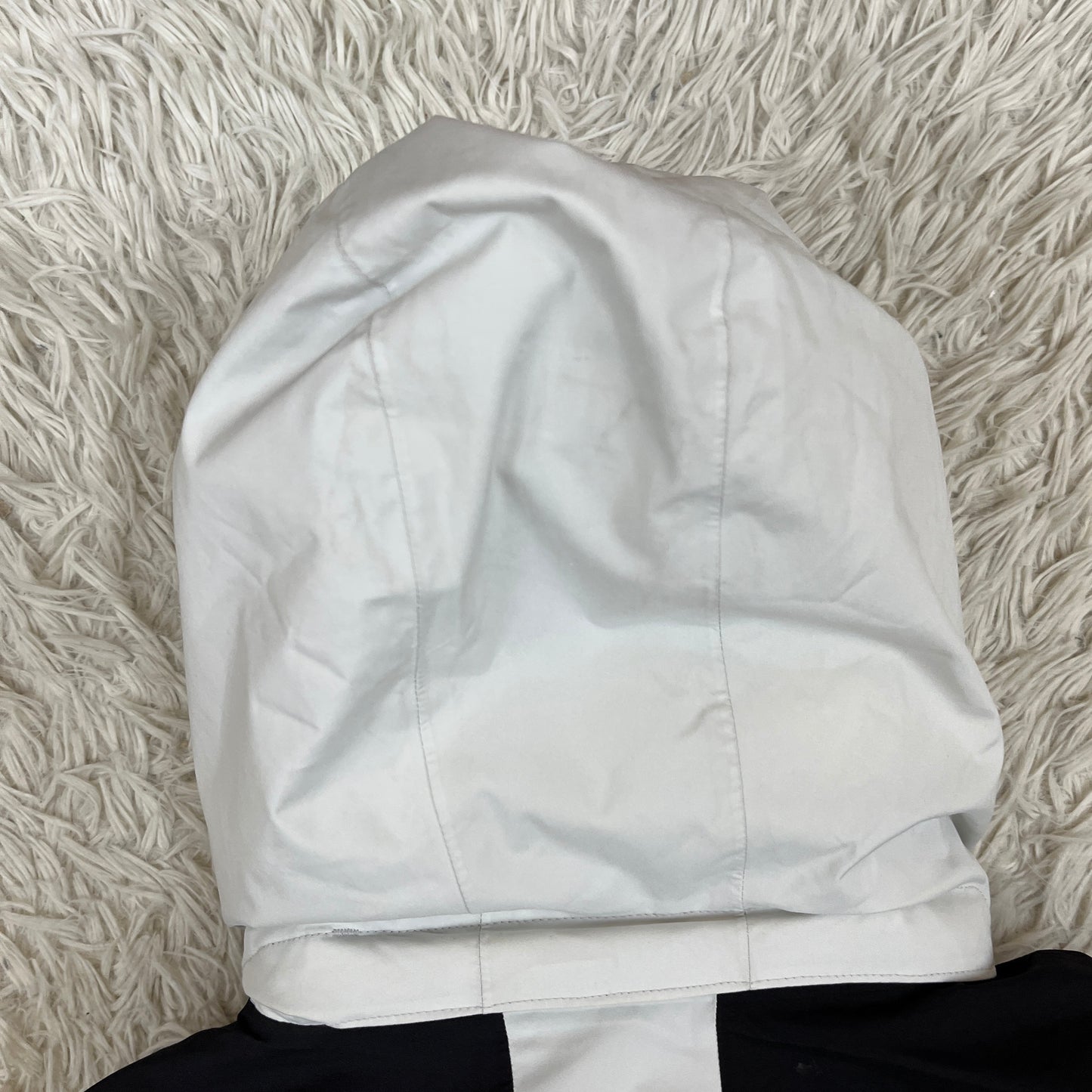 ノースフェイス THE NORTH FACE マクマード ダウンジャケット 160 キッズ ライトグレー×ブラック フード取外し可 DRYVENT #93