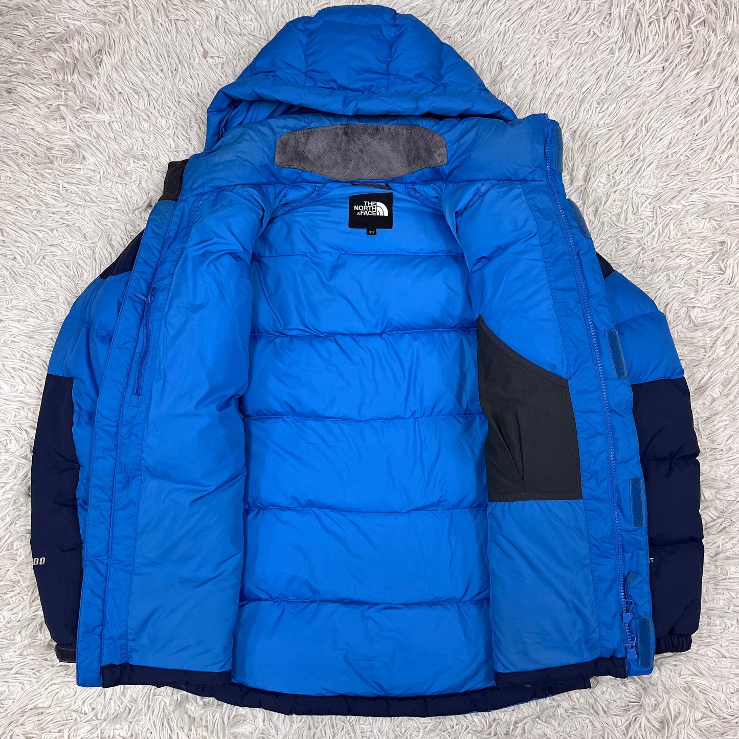 THE NORTH FACE ハイベント700 ダウンジャケット メンズ95(M) ブルー×ネイビー 700フィル フード着脱可 #94