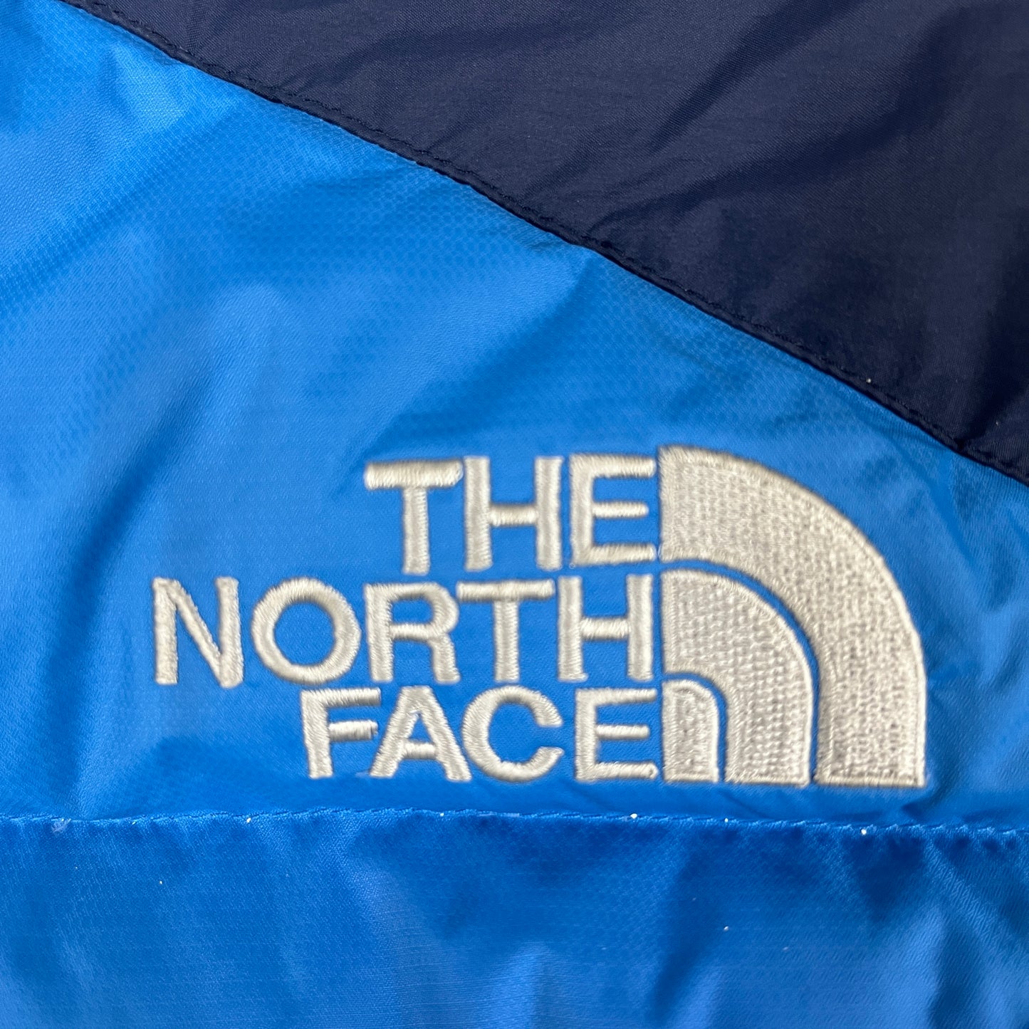 THE NORTH FACE ハイベント700 ダウンジャケット メンズ95(M) ブルー×ネイビー 700フィル フード着脱可 #94
