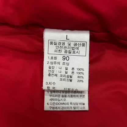 THE NORTH FACE｜レディース ダウンジャケット 600フィル｜90（L相当）レッド｜フード付き・防寒アウター #95