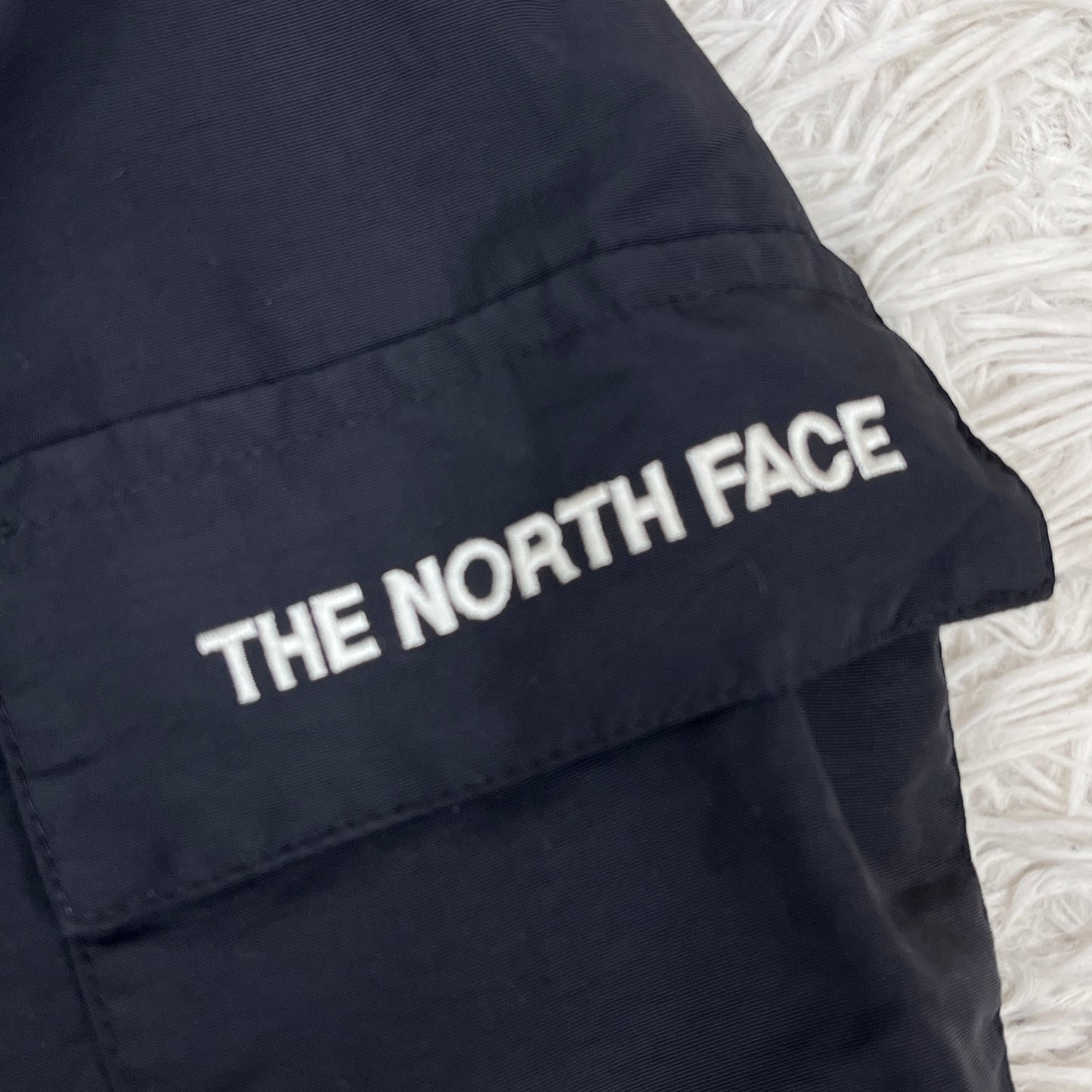 THE NORTH FACE マウンテンパーカー 95/Mサイズ ブラック 右袖補修あり メンズ アウトドア #97