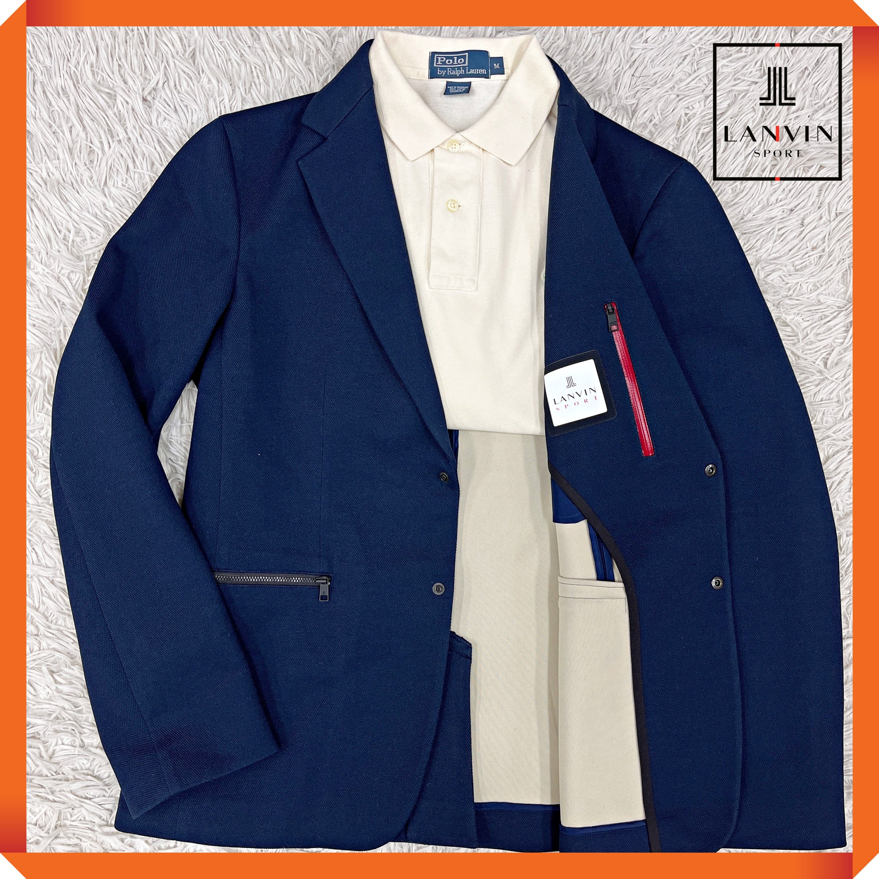 LANVIN SPORT（ランバン スポール）紺ブレジャケット メンズM ネイビー
